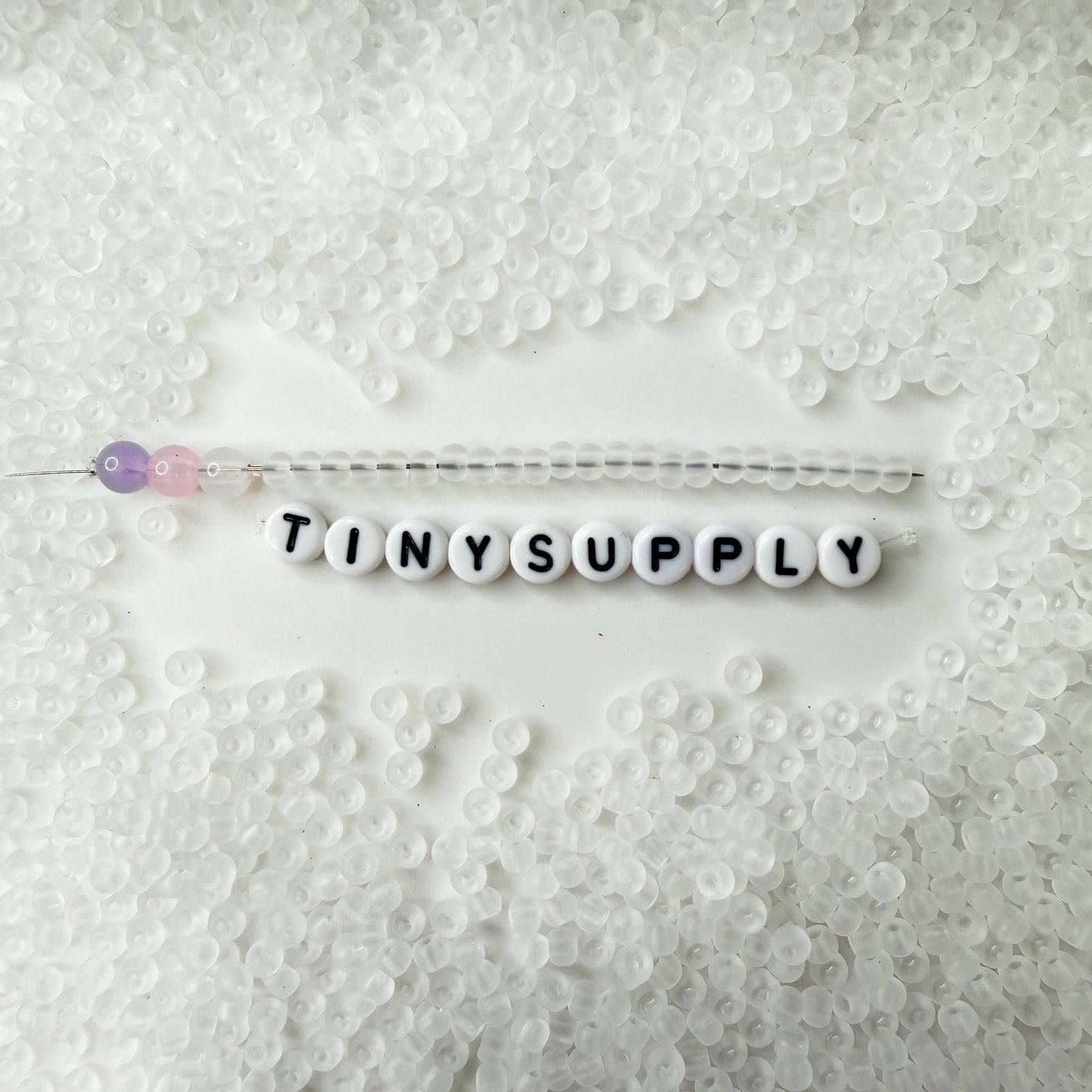 4MM Frosted White Seed Beads (T007-12A)