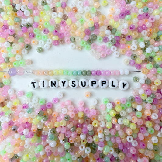 4MM 6/0 Imitation Cat Eye Seed Bead-Mixed Colors (02A-18)
