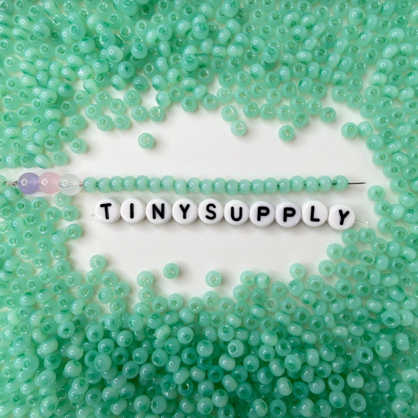 4MM 6/0 Imitation Cat Eye Seed Bead-Medium Aquamarine (02A-11)