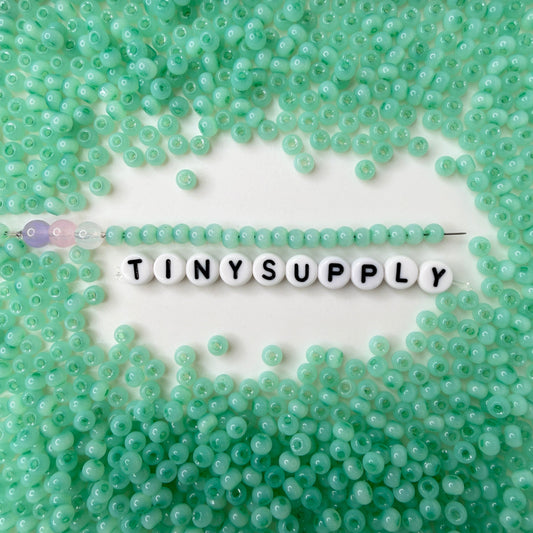 4MM 6/0 Imitation Cat Eye Seed Bead-Medium Aquamarine (02A-11)