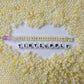 6MM Luster Peanut Shaped Seed Beads-Yellow (K010-4H)