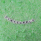 6MM Luster Peanut Shaped Seed Beads-Green (K010-4C)