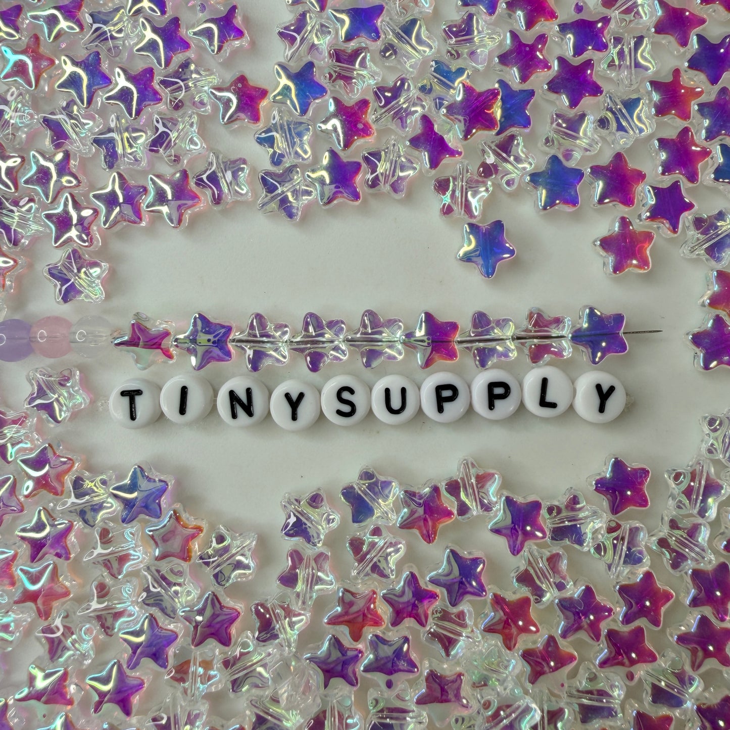 8.5MM AB Glass Star Beads (G05)