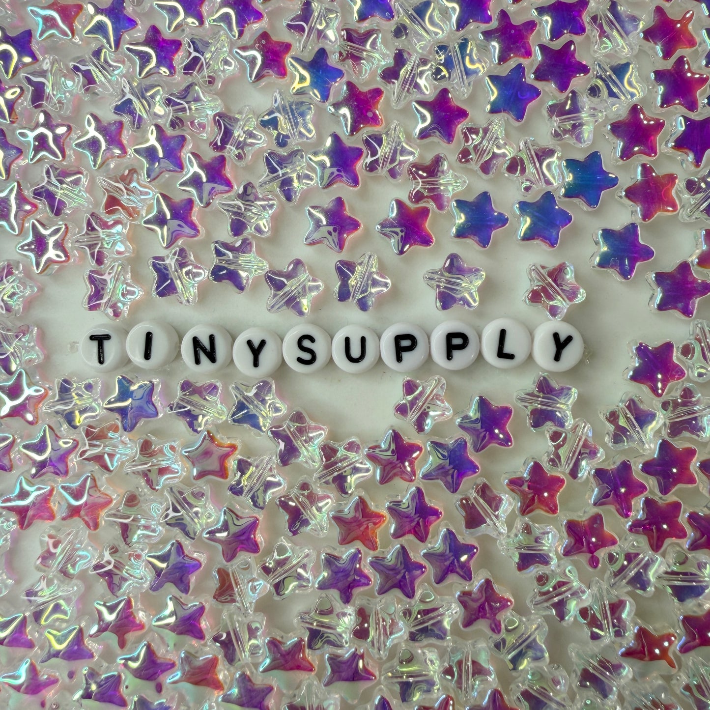 8.5MM AB Glass Star Beads (G05)