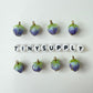 Resin Strawberry Flower Charms: Pink, Red, Blue, Orange, Hot Pink (15mm)