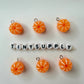 Peeled Orange and Green Oranges Charm with Eye Pin