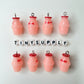 Korean Banana, Strawberry, Chocolate Milk Bottle Charms (21MM x 31MM)