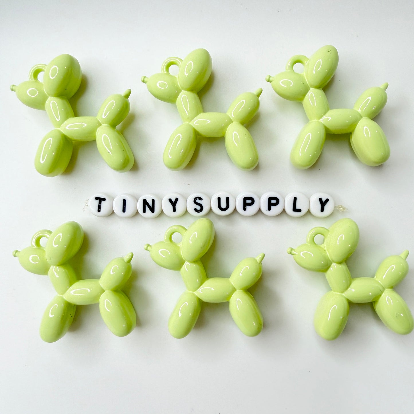 3CM Pastel Puffy Balloon Dog Resin Charm