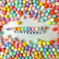 6MM/8MM Mix Colored Matte Acrylic Round Ball Beads