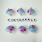 22MM Ombre Yellow, Green, Purple and Blue Umbrella Resin Charm