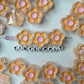Chunky Flower Enamel Acrylic Bead (18x24mm)