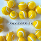 20MM Tennis Ball Pendant Charm (Green, Purple, Yellow, Orange, Red, Pink, Blue )