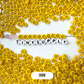 VERTICAL HOLE Yellow Flat Round Happy Face Beads (Multiple Sizes)
