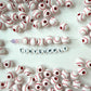 Sports Themed Acrylic Beads (Baseball, Basketball, Tennis, Football, Softball)