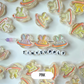 Chunky Iridescent Bunny Planet Acrylic Bead (25x25mm)