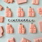 Pink/Brown Chocolate Bar Charm (25mm x 19mm)