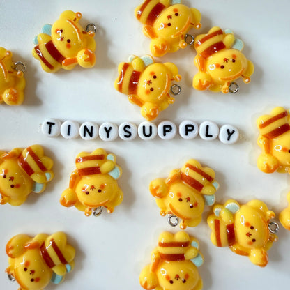 Resin Bee, Honey Pot, Bunny Charms for Jewelry Making