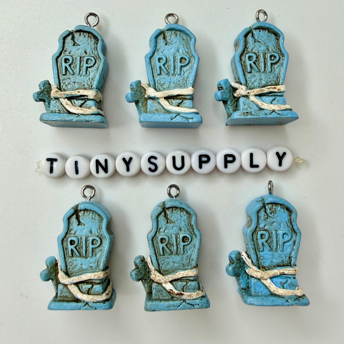 Resin Ancient Skull and Ghost, Halloween Themed Resin Charms