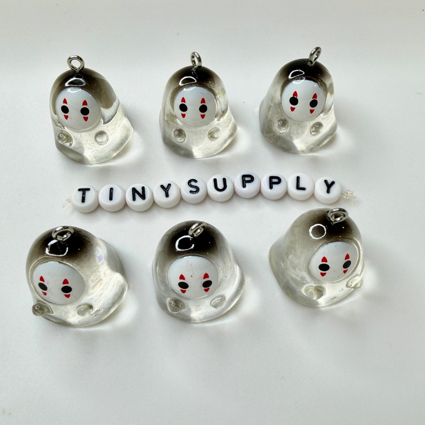 Resin Ancient Skull and Ghost, Halloween Themed Resin Charms