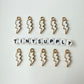 Lightning Bolt Enamel Zinc Alloy Charm (21mm x 7mm, Hole: 2mm)