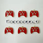 19MM Red,White, Black Game Controller Theme Enamel Charm