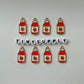 Strawberry Drink Enamel Charm (22mm x 10mm)