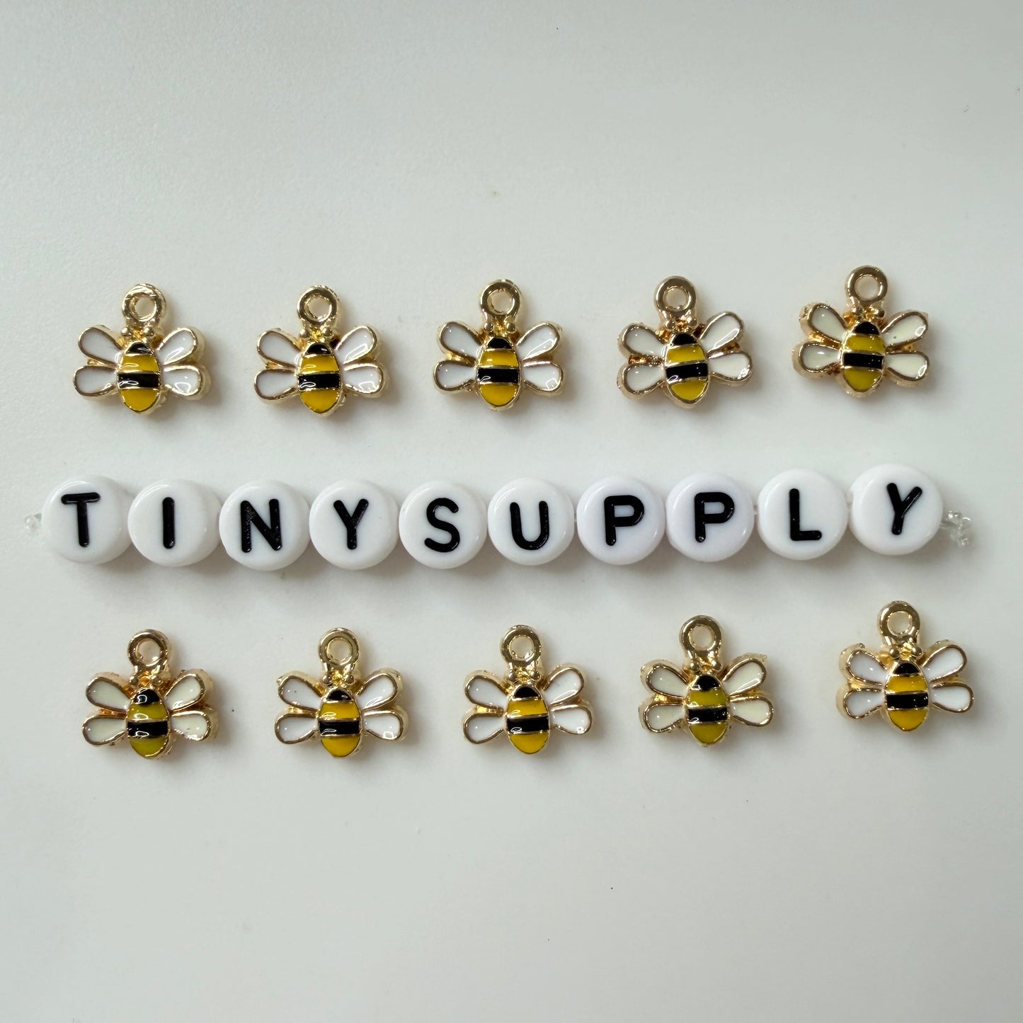 Bee Enamel Charm (9x10mm)