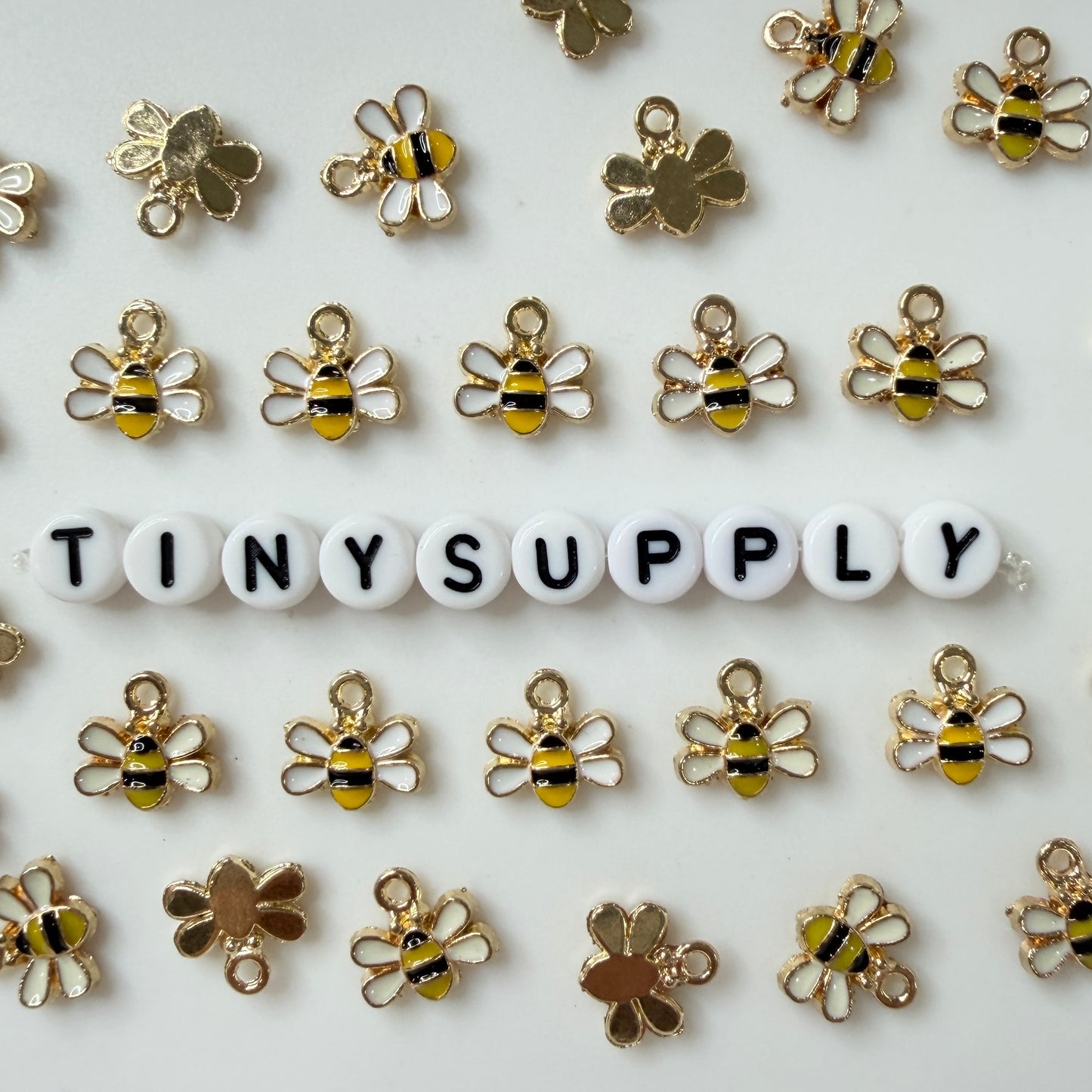 Bee Enamel Charm (9x10mm)
