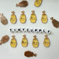 Yellow Banana Milk Drink Enamel Charm Pendant (20mm x 11mm)
