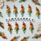Happy Enamel Zinc Alloy Charm Oil Drop Style (29mm x11mm, Hole: 1.8mm)