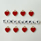 12MM Gold Plated Enamel Heart Charms (Multiple Colors)
