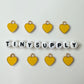 12MM Gold Plated Enamel Heart Charms (Multiple Colors)