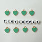12MM Gold Plated Enamel Heart Charms (Multiple Colors)