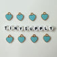 12MM Gold Plated Enamel Heart Charms (Multiple Colors)