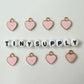 12MM Gold Plated Enamel Heart Charms (Multiple Colors)