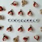LadyBug Alloy Charm with Pearl (15mm x 11mm)