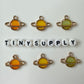 14.5MM Resin Filled Moon Planet Space Charms (Green, Orange, Yellow, Salmon)