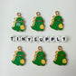 Green Dinosaur Enamel Zinc Alloy Charm (24mm x 17mm)