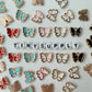 Enamel Butterfly Oil Drop Style Pendant Charm (14mm x 16mm)