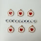 Speech Bubble Heart Enamel Zinc Alloy Charm (17mm x14mm, Hole: 1.7mm)