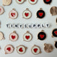 Speech Bubble Heart Enamel Zinc Alloy Charm (17mm x14mm, Hole: 1.7mm)