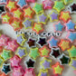Chunky Two-Toned UV Plated Star Bead (18x10mm)