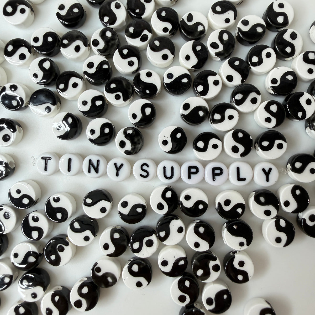 8MM x 4.5MM YinYang Spacer Beads