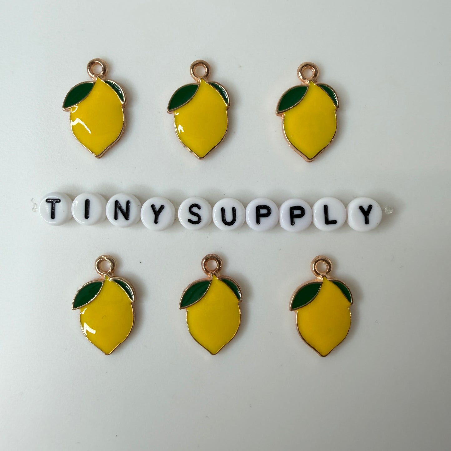 20MM Yellow Lemon Enamel Charm