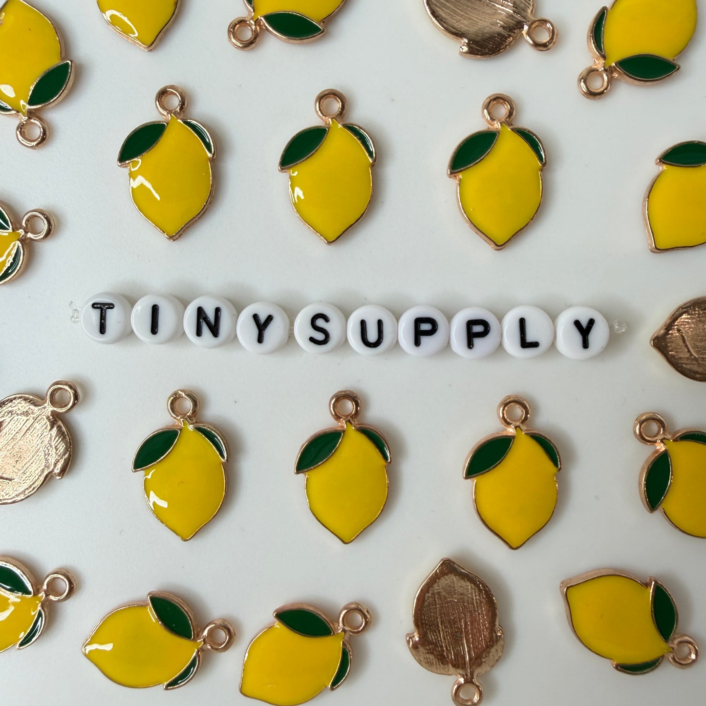 20MM Yellow Lemon Enamel Charm