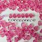 12MM AB Color Plated Pink Heart Acrylic Spacer Beads