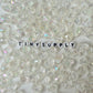 12MM AB Color Plated Clear Heart Acrylic Spacer Beads