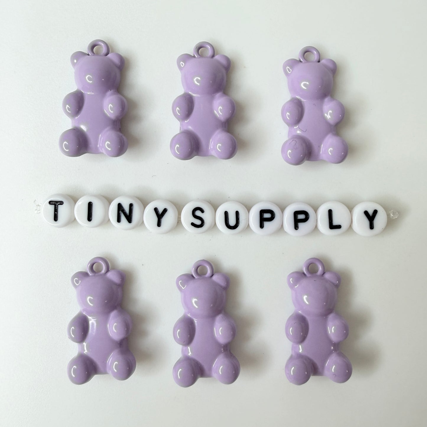 Metal Gummy Bear Charm (25MM x 13MM)