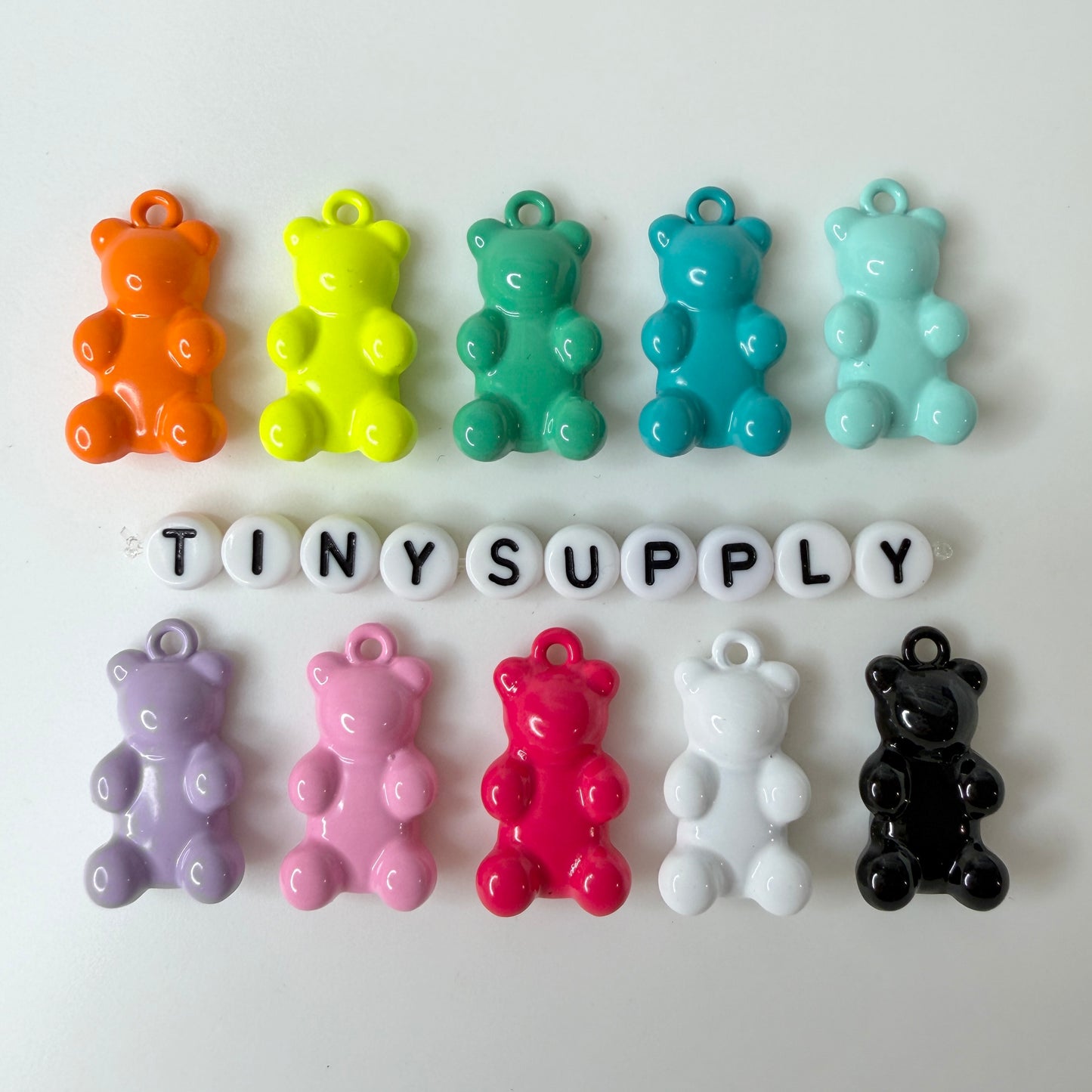 Metal Gummy Bear Charm (25MM x 13MM)