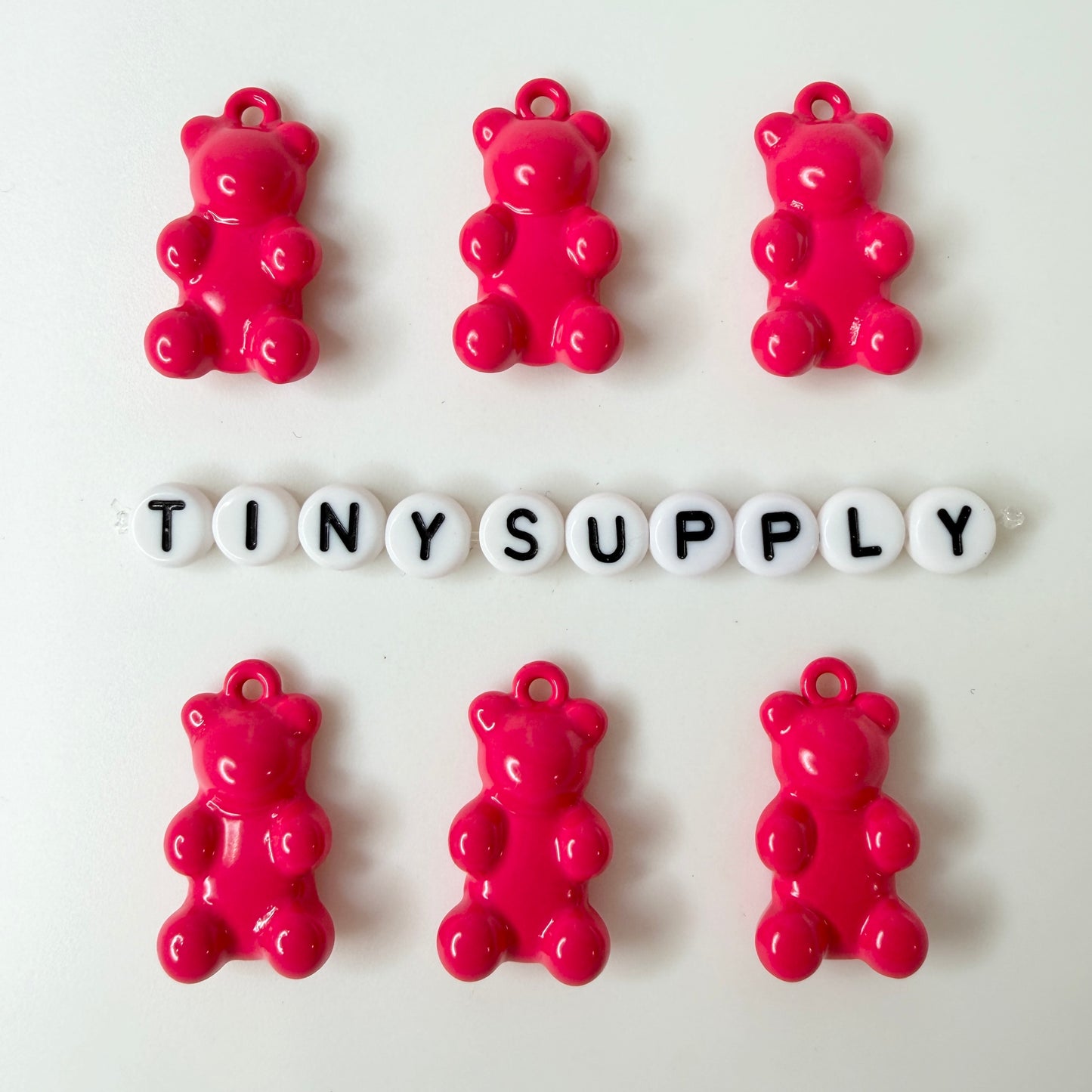 Metal Gummy Bear Charm (25MM x 13MM)